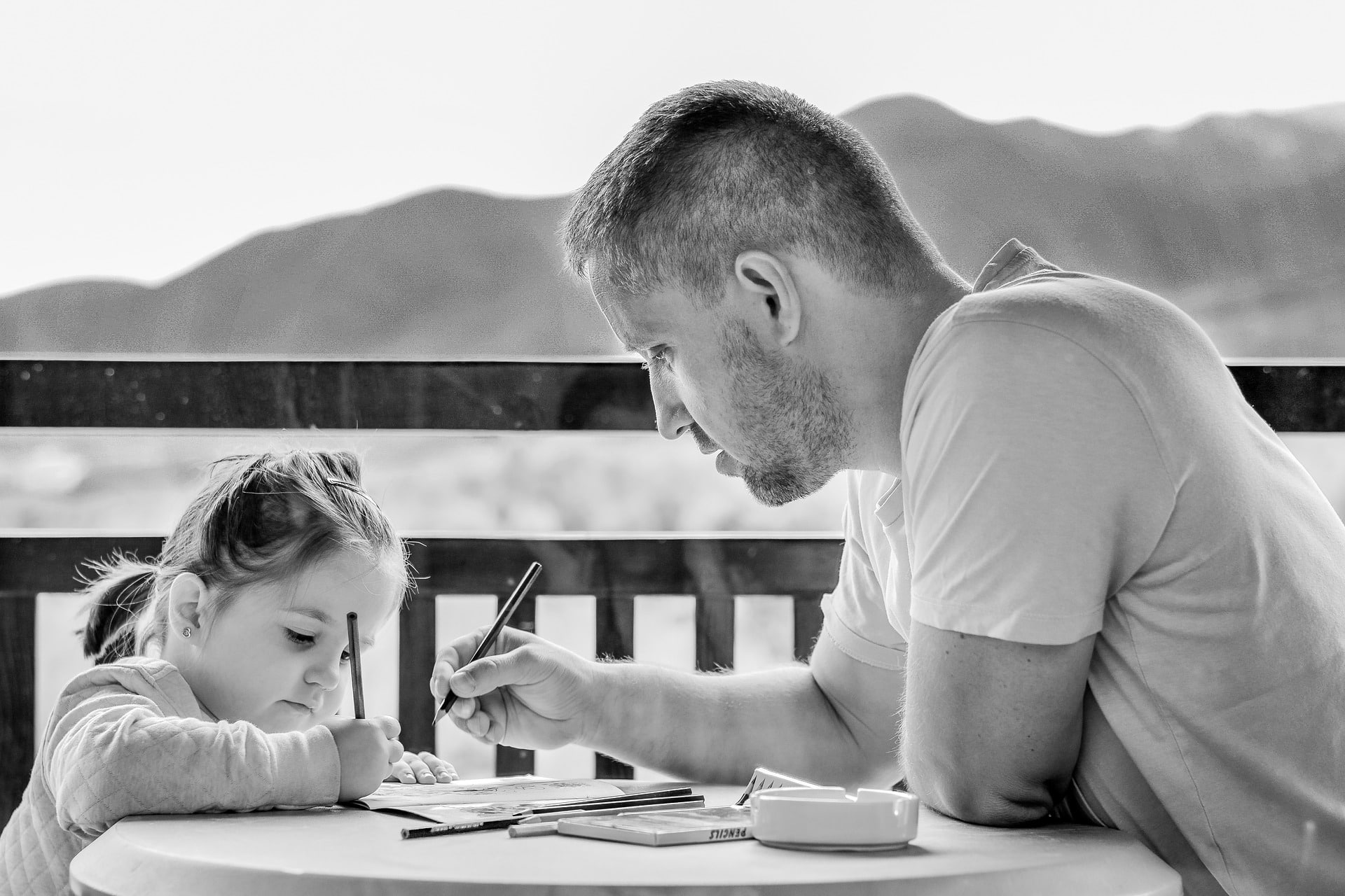 Father and daughter